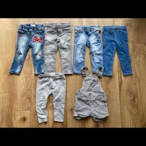 2T jeans/overall/leggings